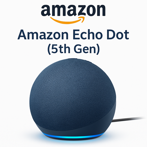 Amazon Echo Dot 5th Gen – Smart Speaker with Enhanced Audio and Home Automation